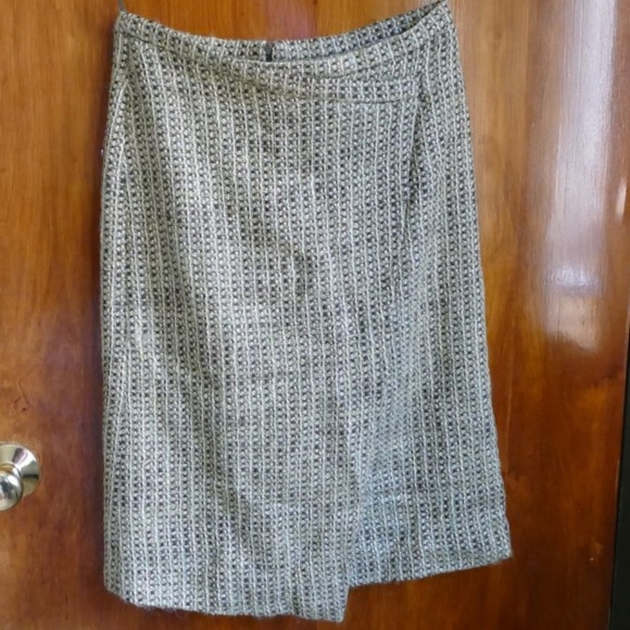 Barneys New York Gold Brocade Pencil Skirt sz 8 - Picture 3 of 8